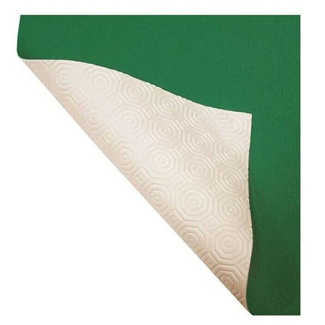 Mollettone Tovaglia Bianco/Verde Retro Antiscivolo H140 Cm