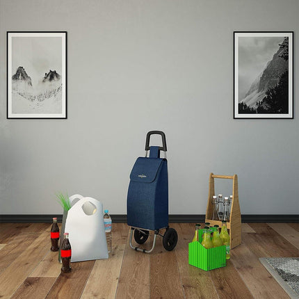 Colombo Trolley Portaspesa Grande 40L Zainetto Shopping Compere Borsa Spesa Con Ruote