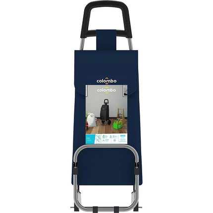 Colombo Trolley Portaspesa Grande 40L Zainetto Shopping Compere Borsa Spesa Con Ruote