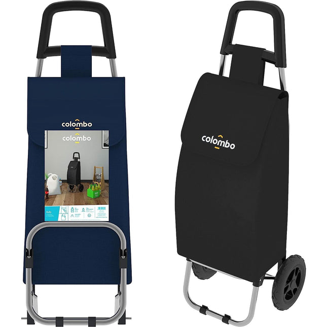 Colombo Trolley Portaspesa Grande 40L Zainetto Shopping Compere Borsa Spesa Con Ruote