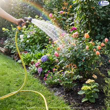 Tubo Irrigazione Giardino Professionale 5/8" (15mm) PVC 3 Strati Antialga – Made in Italy – 15m / 25m Casalinghi Sicignano