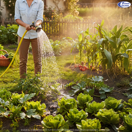 Tubo Irrigazione Giardino Professionale 5/8" (15mm) PVC 3 Strati Antialga – Made in Italy – 15m / 25m Casalinghi Sicignano