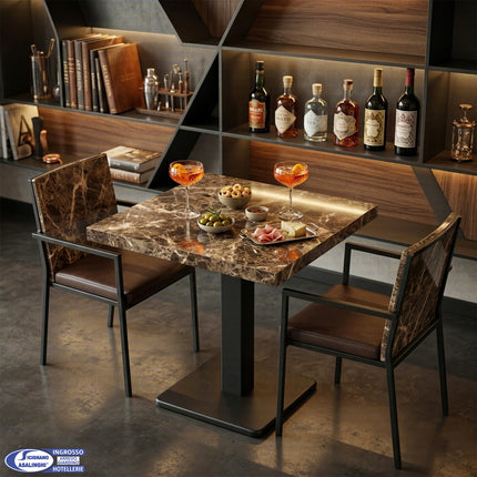 BASE ISCHIA 400 NERO TUBO QUADRO Urbostyle