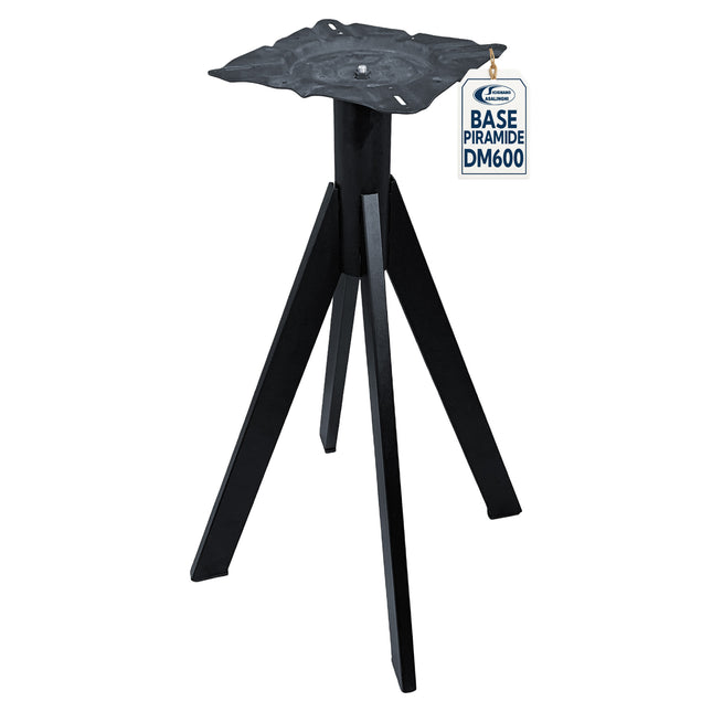BASE PIRAMIDE METALLO NERO FOUR DM600 QUATTRO GAMBE Urbostyle