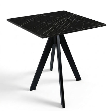 BASE PIRAMIDE METALLO NERO FOUR DM600 QUATTRO GAMBE + PIANO HPL 80X80 / 70x70 cm, VARIE COLORAZIONI Casalinghi Sicignano
