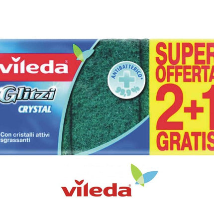 Spugna Glitzi Fibra Verde Set 2+1