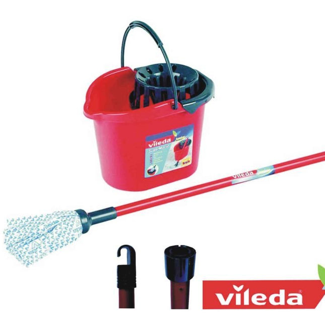 Secchio C/Strizzamop Mop+Manico Vileda