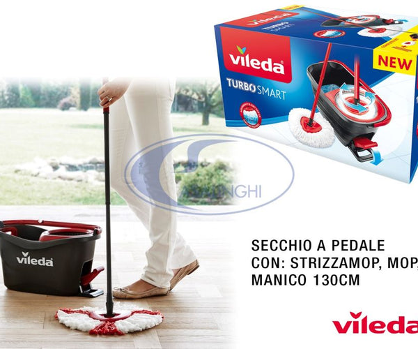 secchio vileda con pedale Vileda Secchio Turbosmart Con Pedale Manico E Mop – Tutto Tutto Meno Meno®