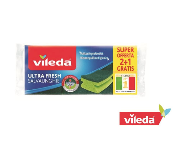 Spugna Ultra Fresh Salvaunghie 2+1 Vileda