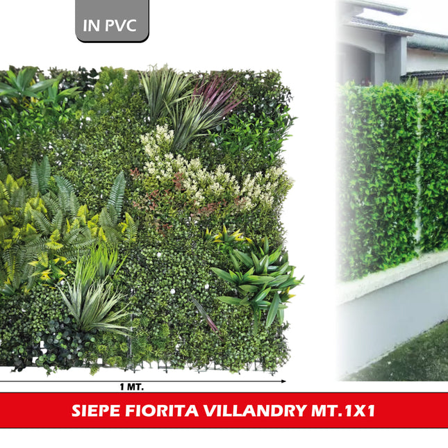 Arella Siepe Artificiale 1x1 m - Villandry Effetto Naturale