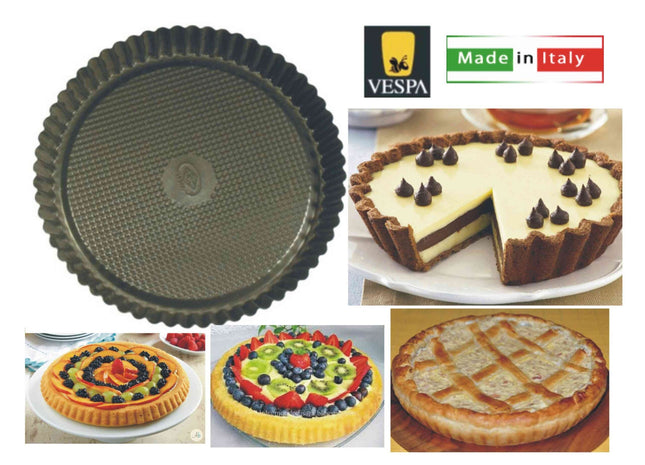 Vespa Forma Crostata Per Dolci E Torte In Alluminio, Diametro Standard Per Cottura Perfetta Vespa