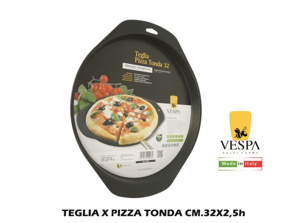 Teglia X Pizza Tonda Cm.32X2
