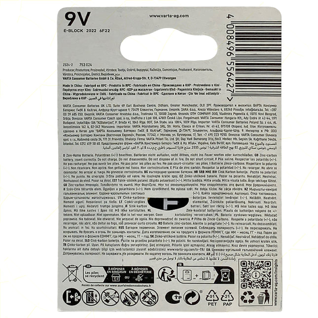 Superlife Zinco 9V Conf. 1 Pz. Varta