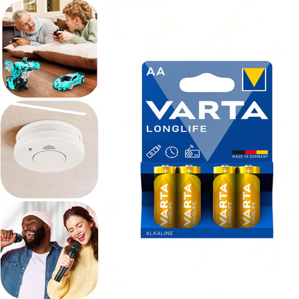 Longlife Alk. Stilo Aa Lr06 Conf. 4 Pz. Varta