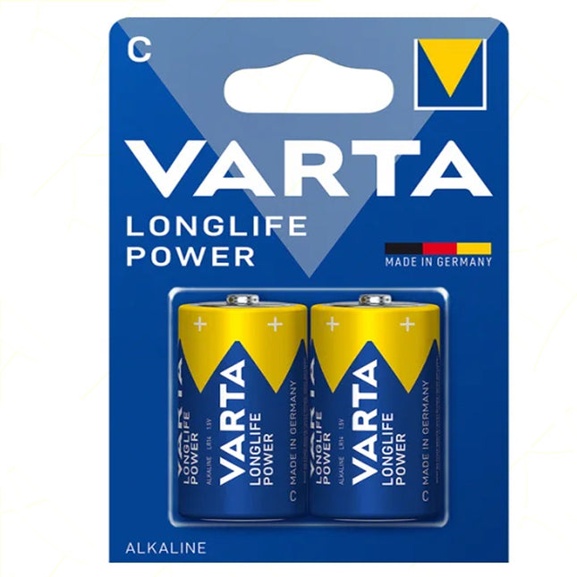 Varta Longlife Alk. 1/2 Torcia C Lr14 Cf.2 Pz. Varta