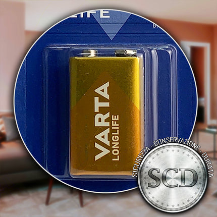 Longlife Alk. 9V Pp3 6Lr61 Cf.1 Pz. Varta