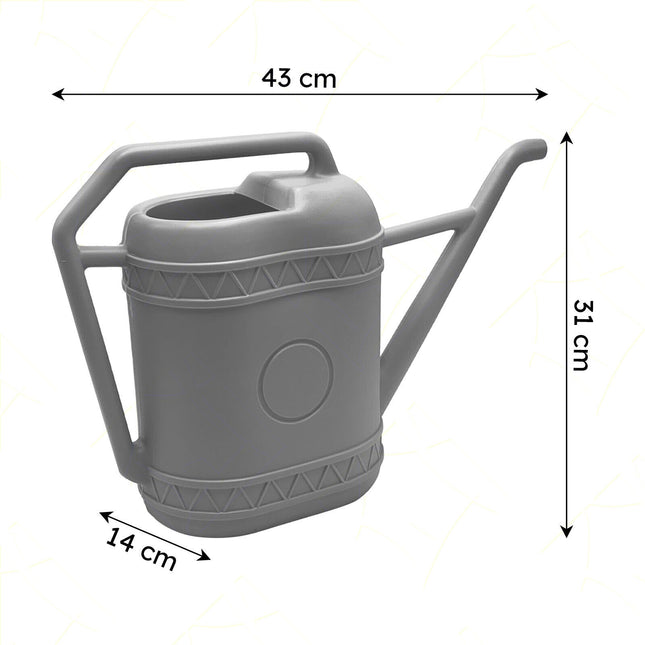 Annaffiatoio con Manico Ergonomico e Doccetta Microforata – Capacità 6, 9, 12 e 16 Litri, Assortiti 6L Verde Nuova Plastica Adriatica