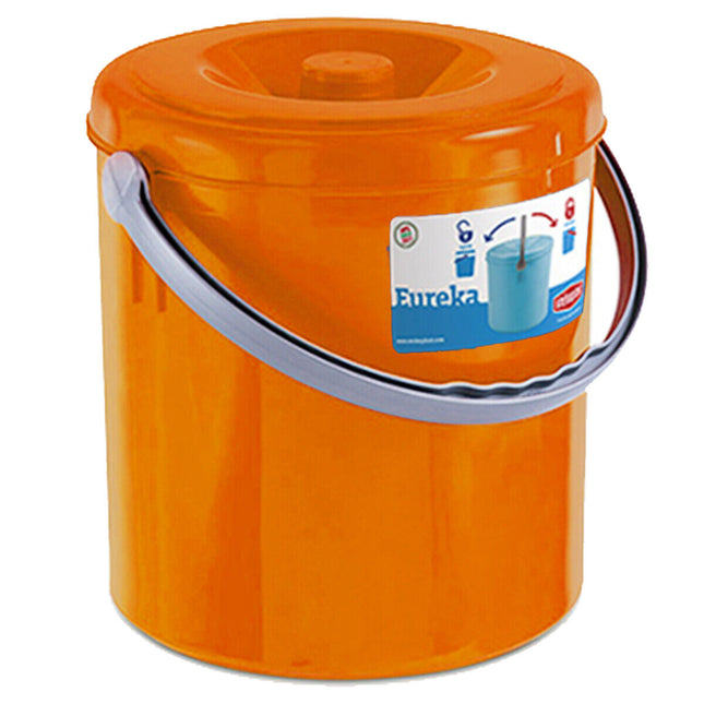 Bidone Dei Rifiuti Cestino Eureka Pattumiera Portatile Rotonda Piccola Grande Sunset Stefanplast
