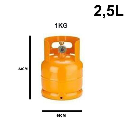 Bombola Gas Ricaricabile Eurocamping 1-2-3-5 kg Campeggio