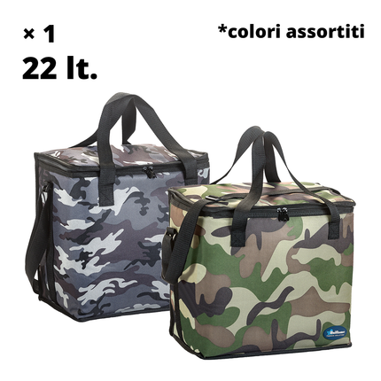 Borsa Termica Tracolla Zaino Frigo Ermetico Mimetico Militare Mare Viaggi Grande