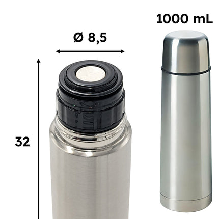Ilsa Bottiglia Termica Ilsa Per Bevande Caffè Con Tazza Thermos Acciaio Inox 18/10