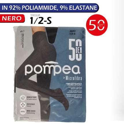 Pompea Collant 50 Denari in Microfibra Comfort Resistenza