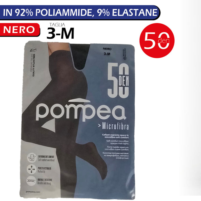 Pompea Collant 50 Denari in Microfibra Comfort Resistenza