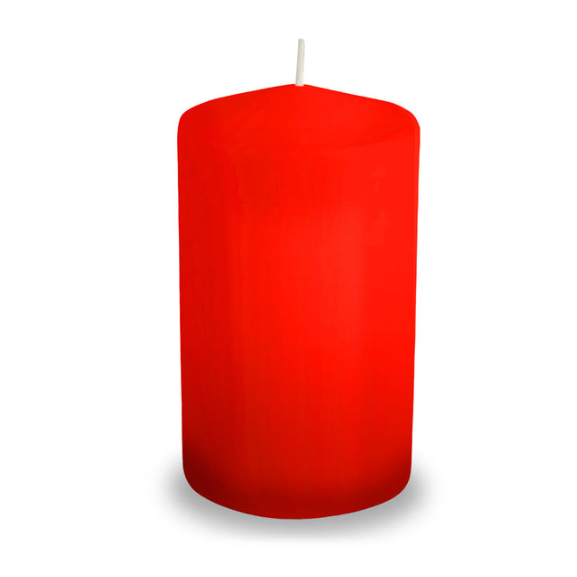 Candele in cera inodore Aaron - Eleganza e lunga durata | Rosso, Bianco, Avorio Rosso 1 Aaron