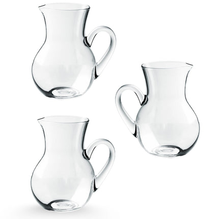 Cegeco & Alar Caraffa Vetro 500 Ml Ø13X14H Cm Elegante Per Acqua Succhi Tè Freddo Vino Infusi