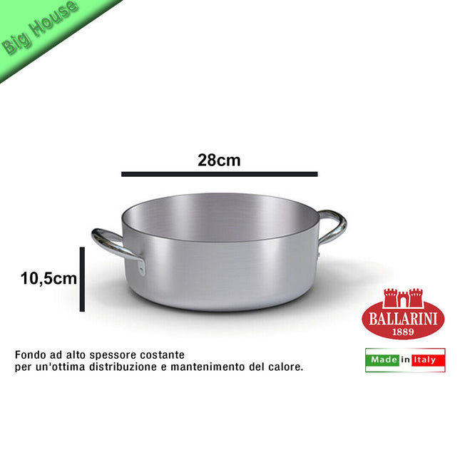 Casseruola da cucina Bassa Alluminio Professionale Ballarini Cucina Ristorante