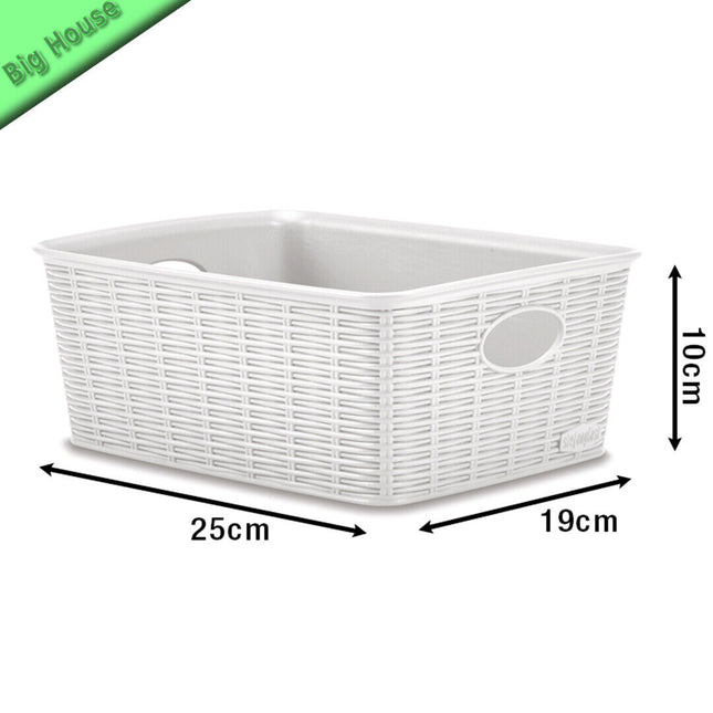 Cestino Contenitore Per Vestiti Panni Elegance M High Ordinati Guardaroba Cesta Bianco Stefanplast