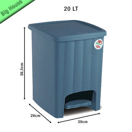 Cestino Piccolo Con Pedale Per Scrivania Bagno Cucina Camera Da Letto 20 L Blu Stefanplast