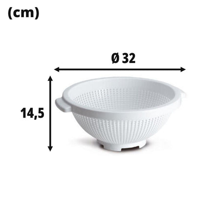 Giganplast Colapasta Scolapasta Grande In Plastica Con Base Appoggio Ristò Colino Per Pasta Ø 32 × 14,5 h Giganplast