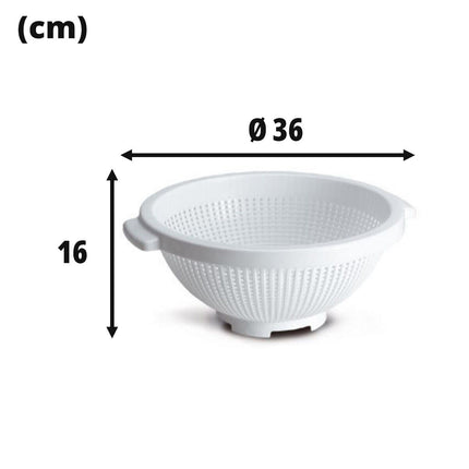 Giganplast Colapasta Scolapasta Grande In Plastica Con Base Appoggio Ristò Colino Per Pasta Ø 36 × 16 h Giganplast