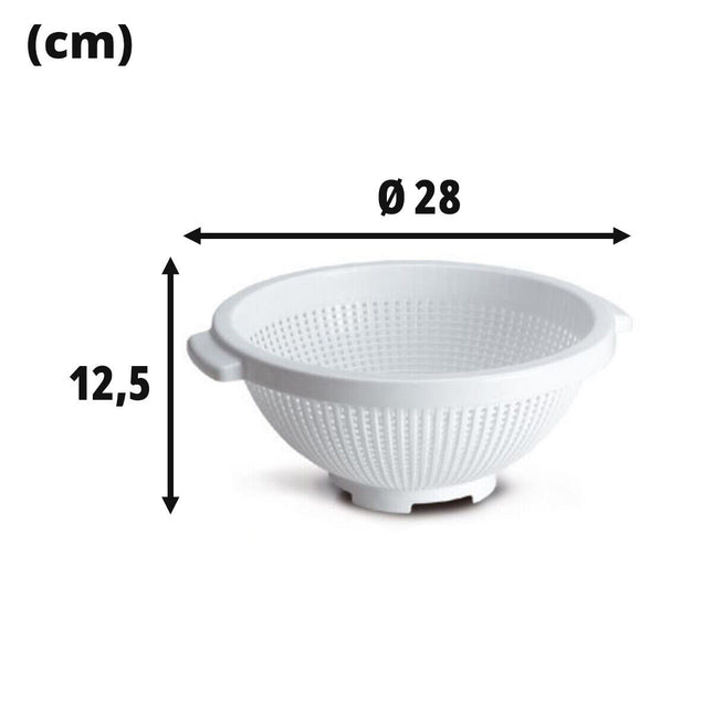 Giganplast Colapasta Scolapasta Grande In Plastica Con Base Appoggio Ristò Colino Per Pasta Ø 28 × 12,5 h Giganplast