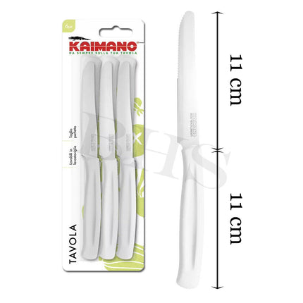 Coltelli da Tavolo Kaimano Dinamik 6pz  Acciaio Inox Carne Pesce Pane Frutta