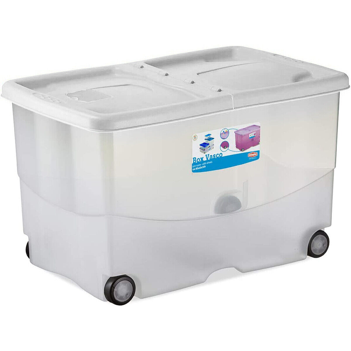 Contenitore Plastica Stefanbox Vasco Storage Box per Giocattoli Cambio Stagione
