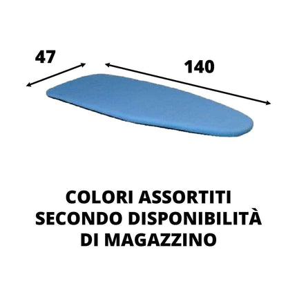 Copriasse Tavolo Da Stiro Mollettone Resistente Tessuto Felpato Morbido Colorato