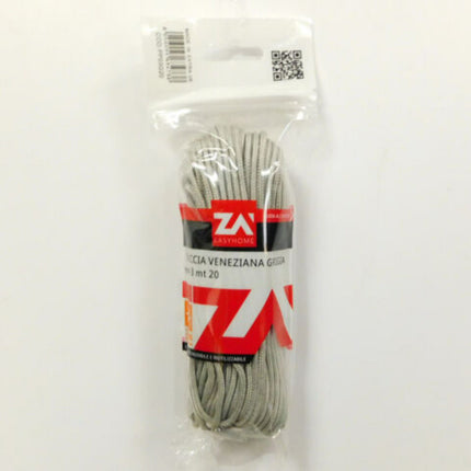 Corda Cordino Treccia Per Veneziane 3 Mm A 16 Fusi Filo Anti-Uv Cordoncino 20 M