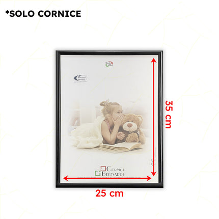 Sicignano Cornice Portafoto Legno Colorato Pannello Mdf Vetro Crilex Orizzontale Verticale 25x35 cm Casalinghi Sicignano