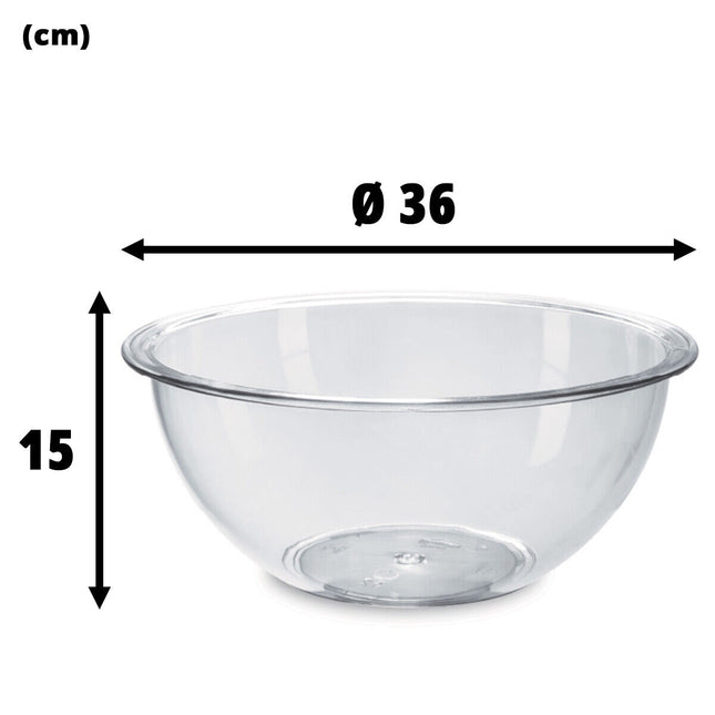 Giganplast Crystal Zuppiera Ciotola Scodella Insalatiera Grande In Plastica Trasparente