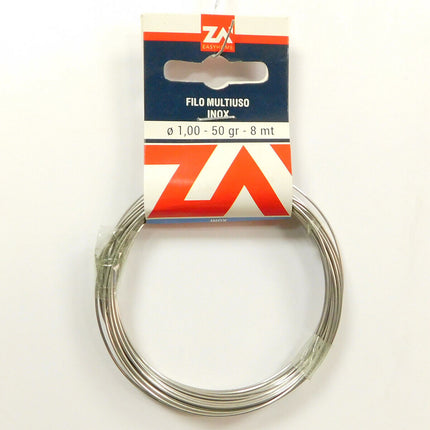 Fil Di Ferro Cavo Metallico Filo In Acciaio Inox Per Giardinaggio Antiruggine 1,00 mm ZA'