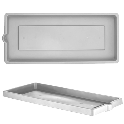 Bama Fioriera Vaso Da Giardino Grande Effetto Legno Resina Piante Fiori 80×40×34H Cm