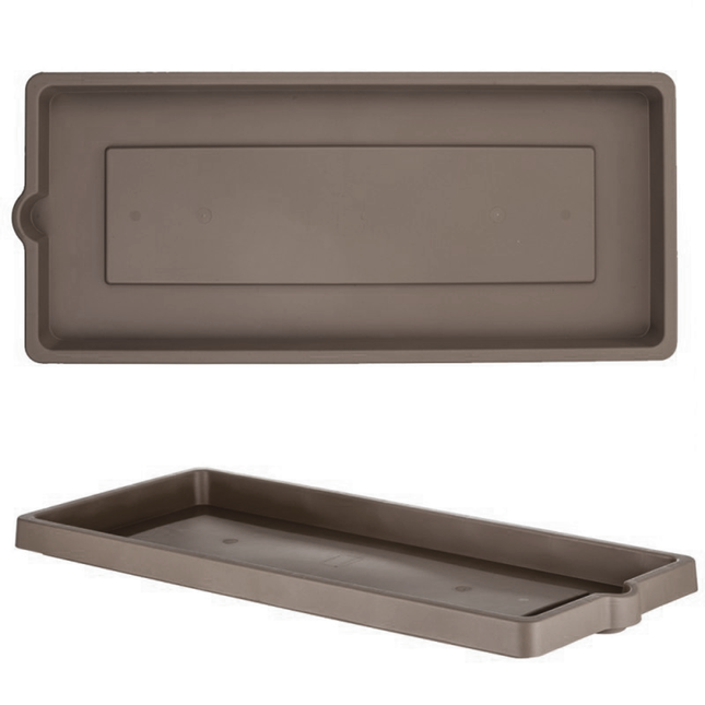 Bama Fioriera Vaso Da Giardino Grande Effetto Legno Resina Piante Fiori 80×40×34H Cm Bama