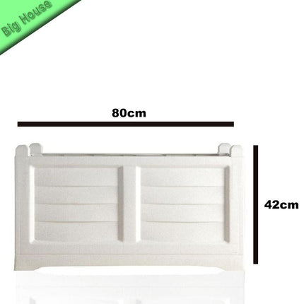 Bama Fioriera In Resina Arredo 80Cm Giardino Per Piante Fiori Grande Elegante