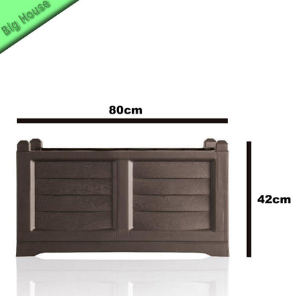 Bama Fioriera In Resina Arredo 80Cm Giardino Per Piante Fiori Grande Elegante