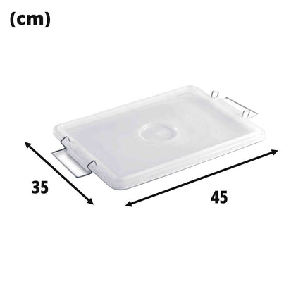 Giganplast Food Box Contenitore Con Coperchio Per Alimenti In Plastica Bianco E Trasparente