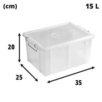 Giganplast Food Box Contenitore Con Coperchio Per Alimenti In Plastica Bianco E Trasparente