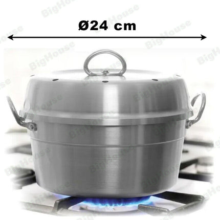 Forno Pentola Fornetto Versilia con Spargifiamma Induzione e Gas Ø 24/28 cm