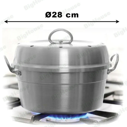 Forno Pentola Fornetto Versilia con Spargifiamma Induzione e Gas Ø 24/28 cm